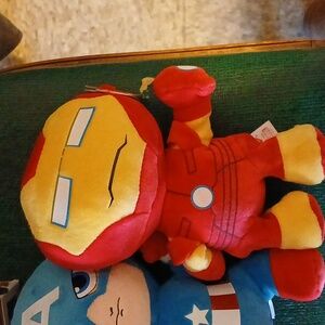 Beenie babies hulk black spider man captain America iron man